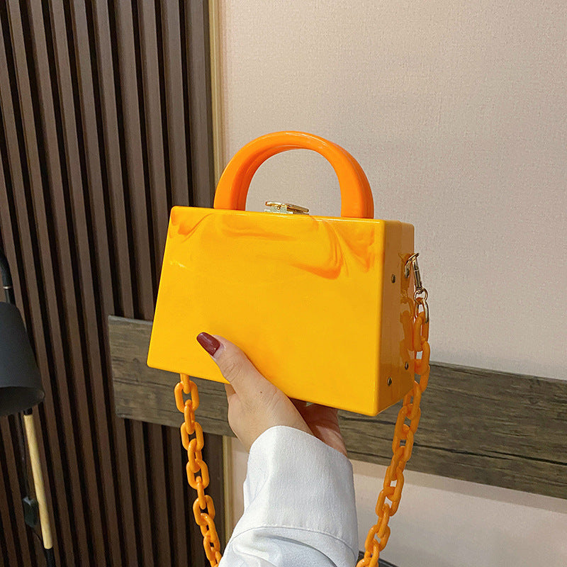 Women's Autumn Acrylic Chain Plastic Western Style Women's Handbag