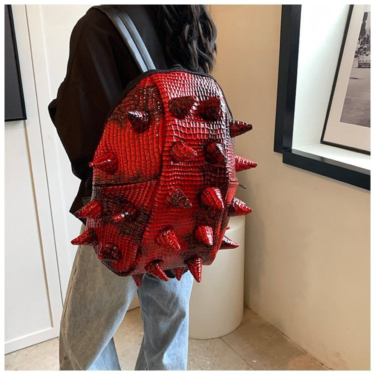 Women's Korean Chic Unique Funny Hedgehog Leisure Backpack