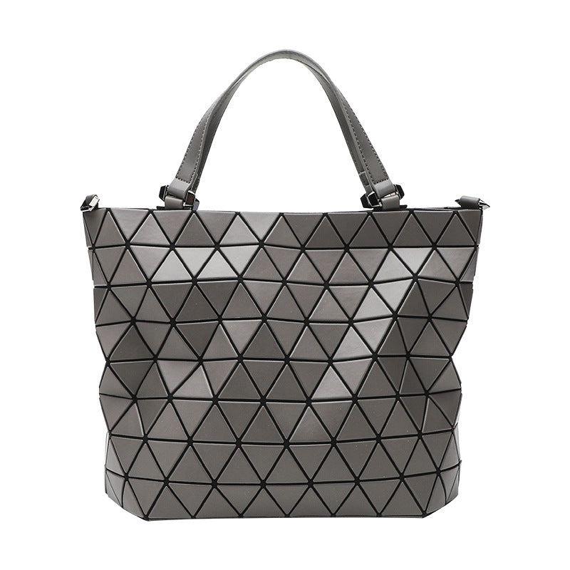 Large Capacity Frosted Steamed Crystal Bun Fashion Rhombus Women's Messenger Bag