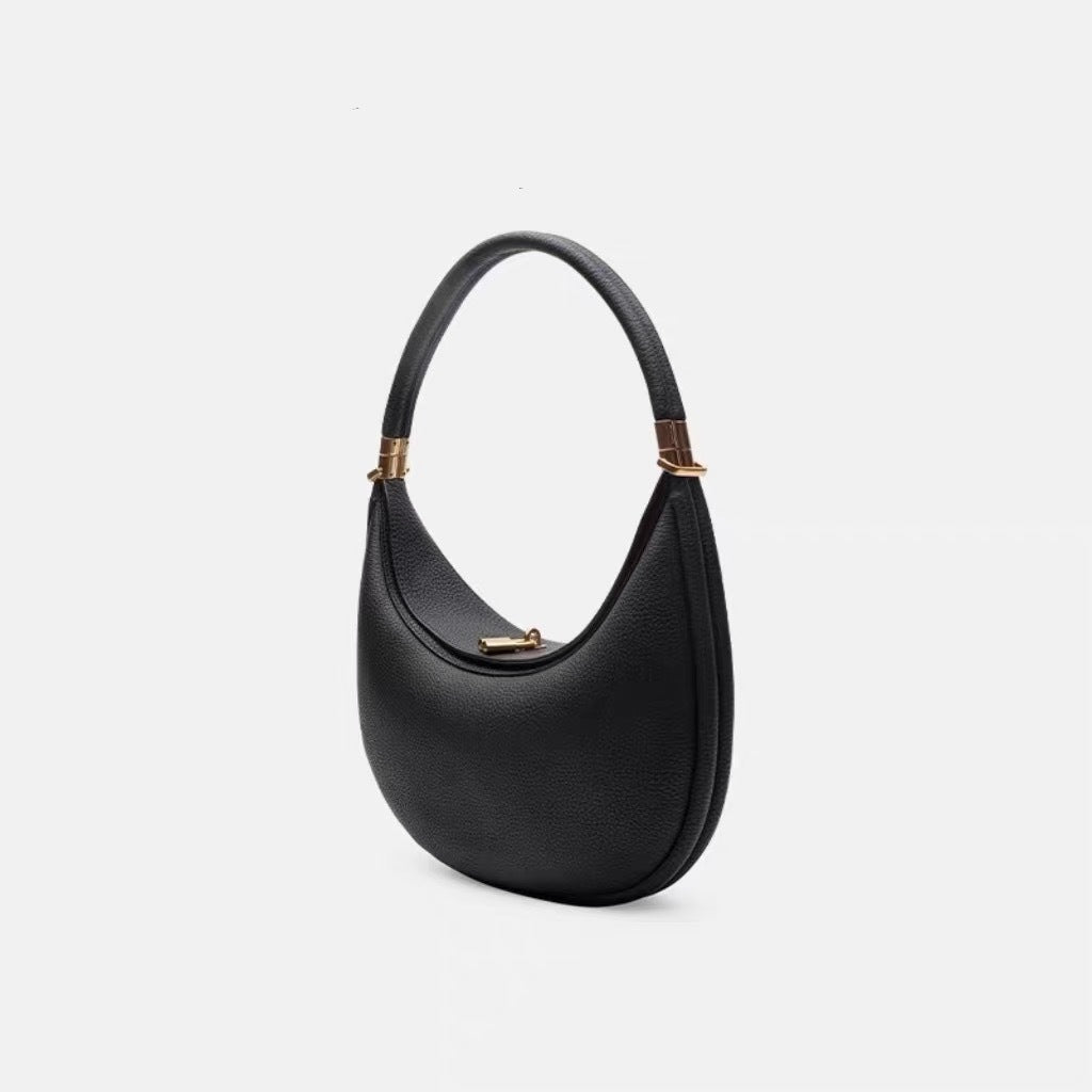 Women's Luxury High-grade Solid Color Portable Selenodont Underarm Bag