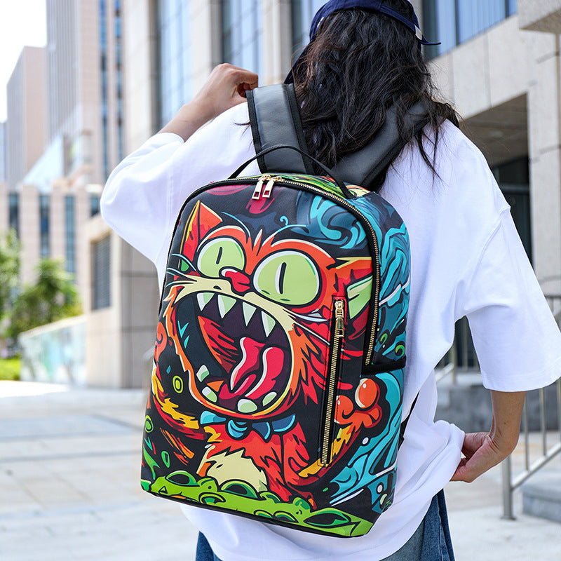 Cartoon Fashion Printing Large Capacity Anime Leisure Backpack