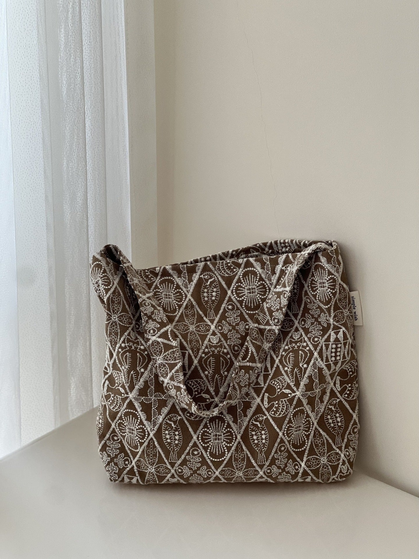 Women's Cloth Artistic Retro Handmade Designer Embroidered Shoulder Bags