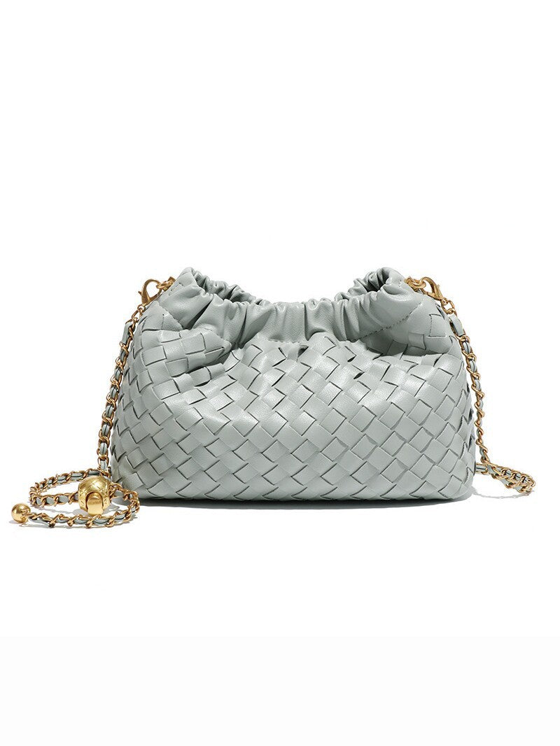 Women's Handmade Woven Cloud Classic Style Chain Versatile Light Luxury Women's Messenger Bag