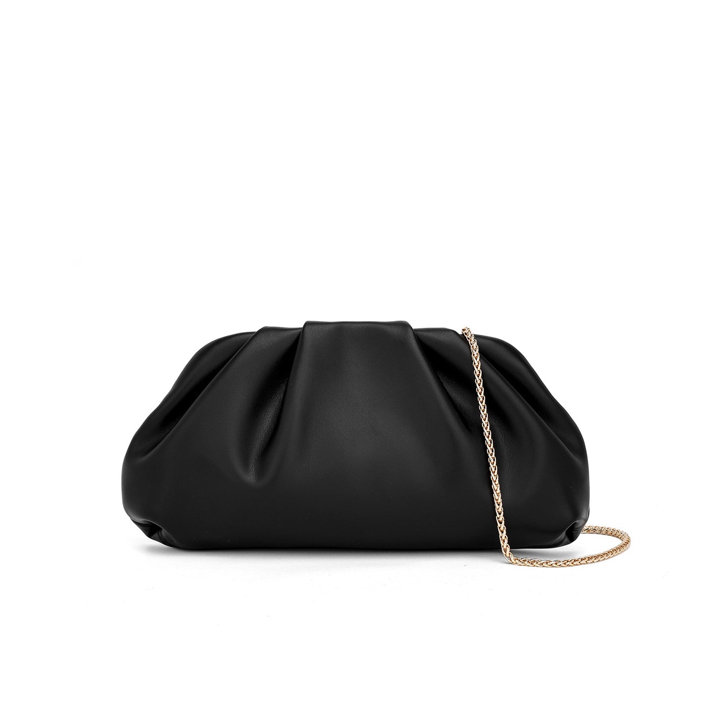 Women's Pleated Cloud For Trendy Fashionable Golden Women's Handbag
