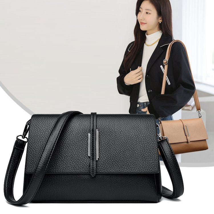 Soft Leather Pillow Simple Fashion Large Women's Shoulder Bag