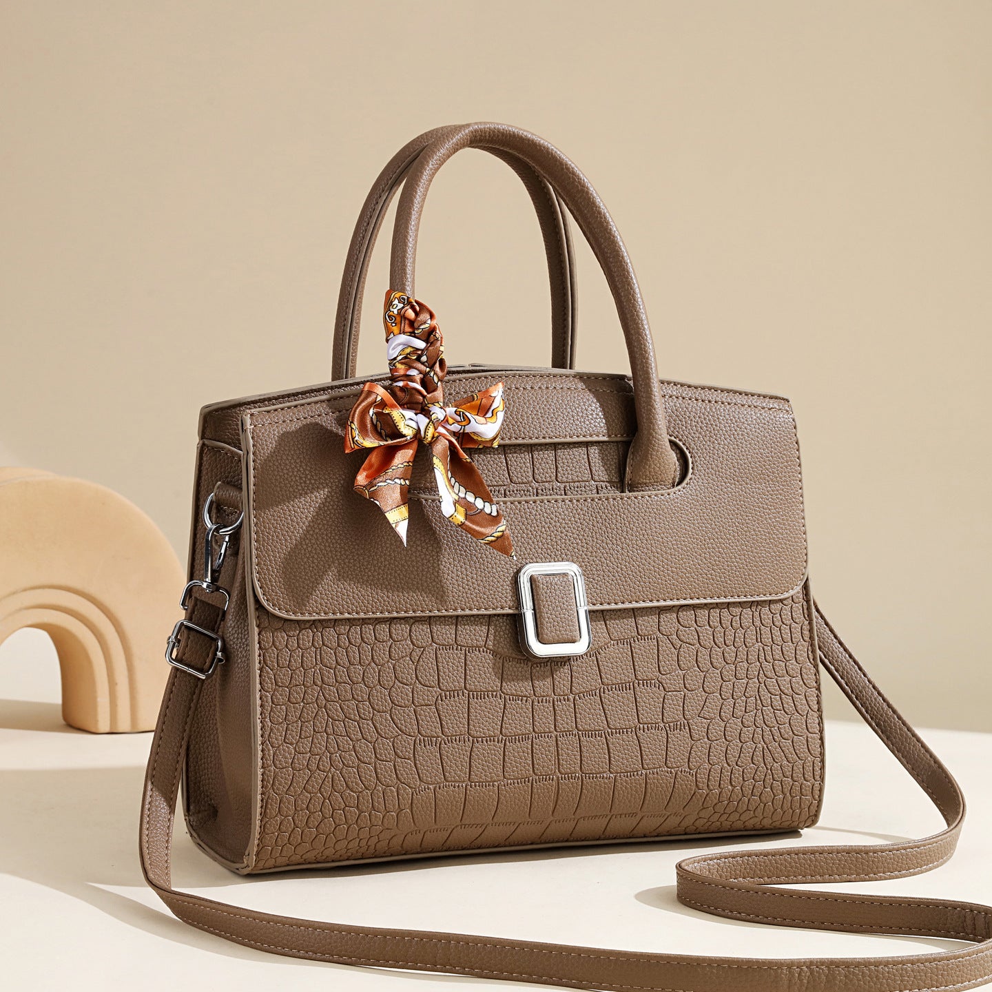 Women's Print Fashion Large Capacity Mom Temperament Handbags