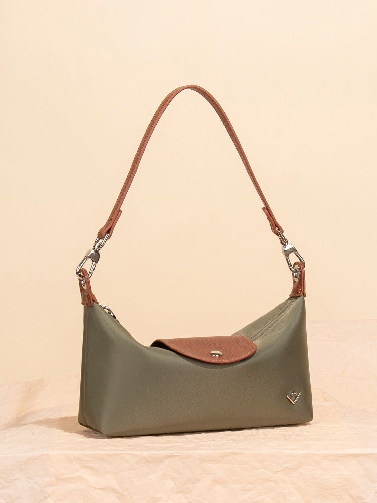 Women's Nylon Oxford Cloth Dumpling Making Fashion Simple Baguette Underarm Women's Shoulder Bag