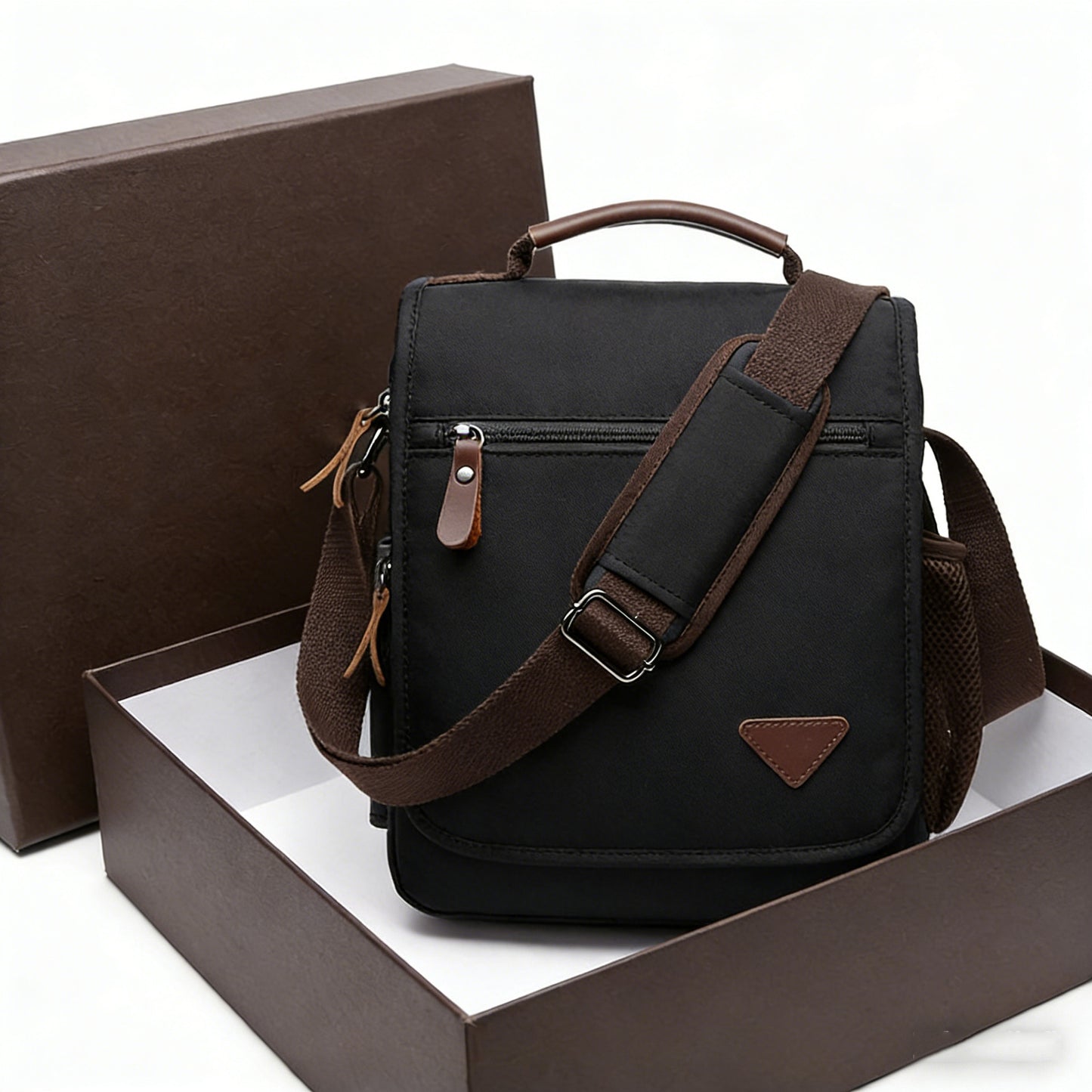 Men's Canvas Business Vintage Portable Waterproof Commuter Shoulder Bags