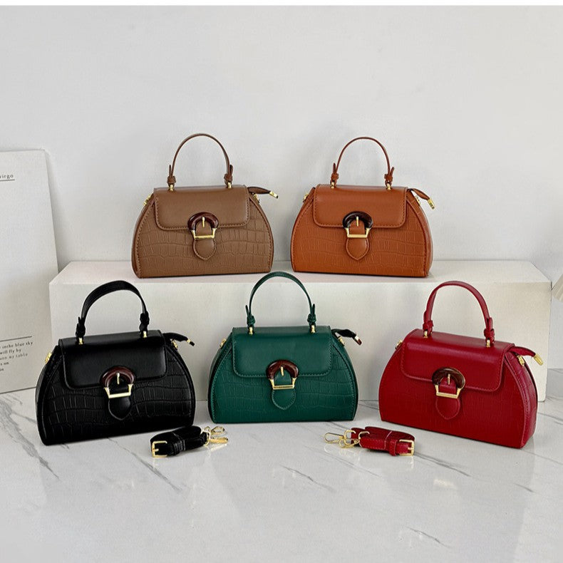 Women's Stylish Textured Simple Popular Trend Alligator Bags