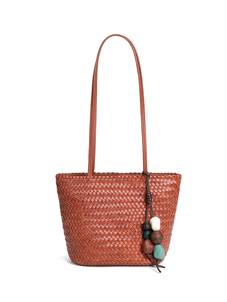 Style Hand-woven Vegetable Basket Large Capacity Tote Bag