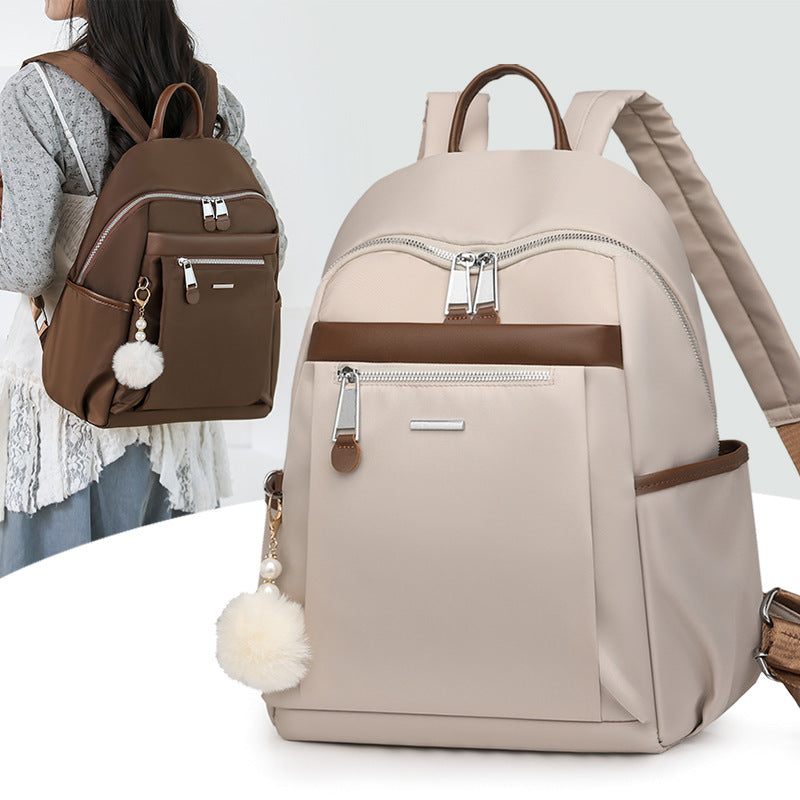 Women's Korean Fashionable Simple Nylon Canvas Women's Backpack
