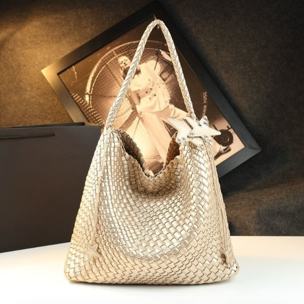 Women's Big Fashion Genuine Leather Trend Underarm Large Capacity Women's Handbag