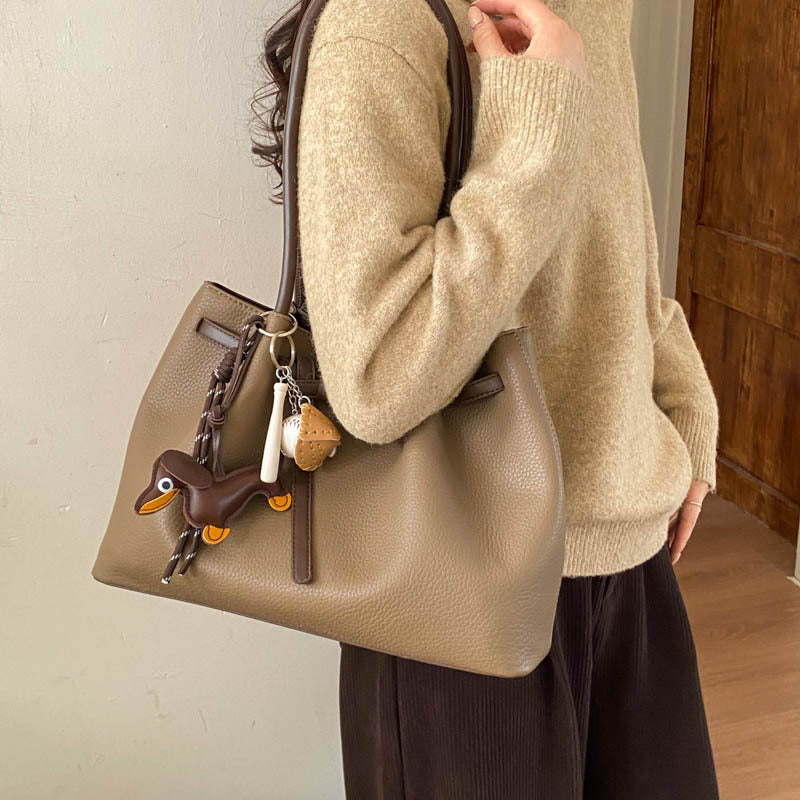 Commute Spring Advanced Texture Western Style Light Luxury Tote Bag