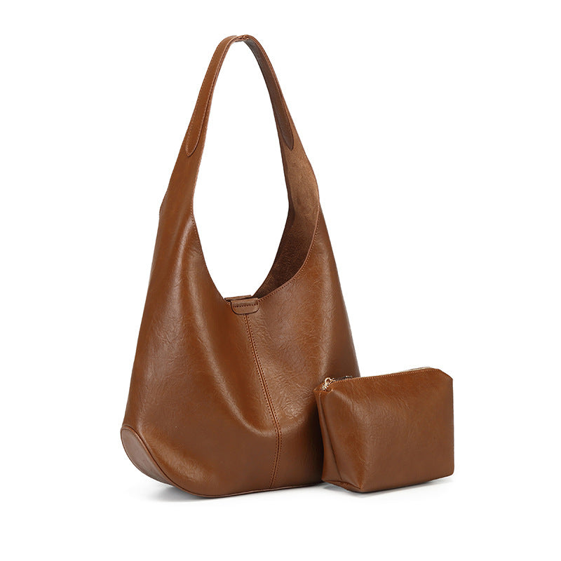 Popular Korean Style Versatile Large Capacity Single Wide Strap Tote Bags