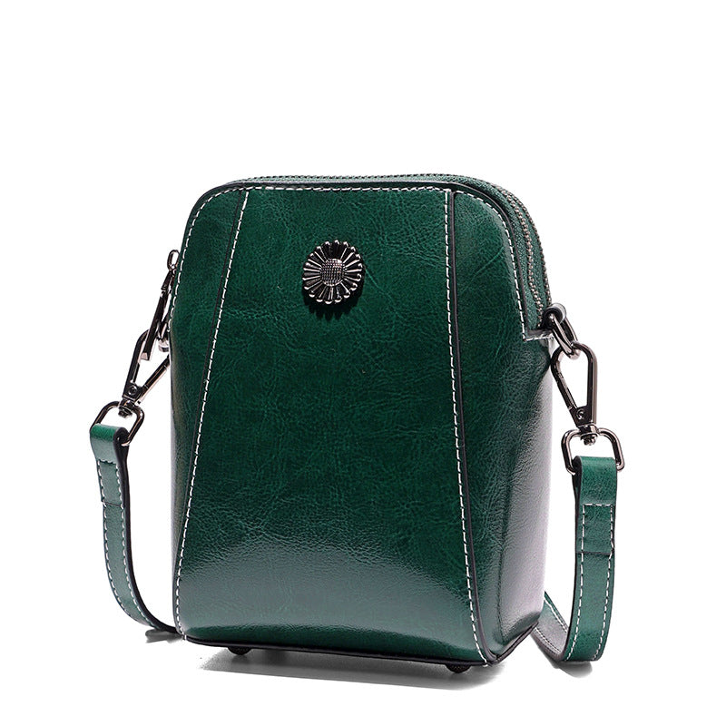 Trendy Women's Cowhide Mini Niche High-grade Women's Shoulder Bag