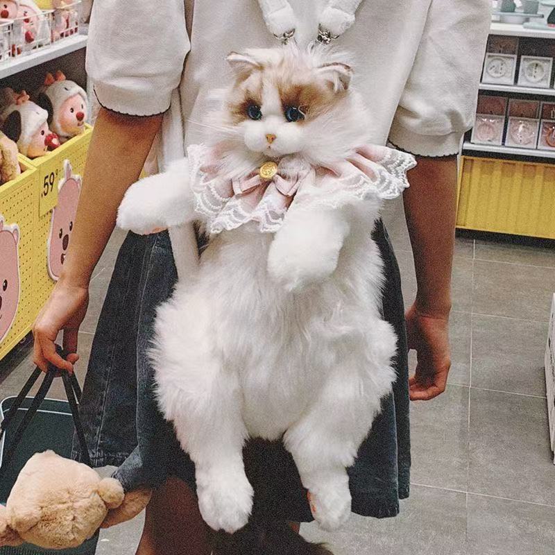 Doll Cat Plush Comforter Birthday Toy Backpacks