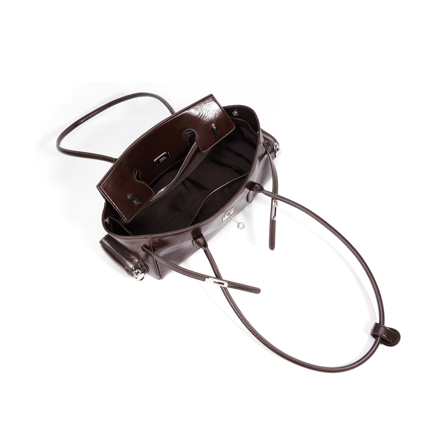 Spring Kelly Portable Simple Western Style Textured Lady Genuine Women's Shoulder Bag