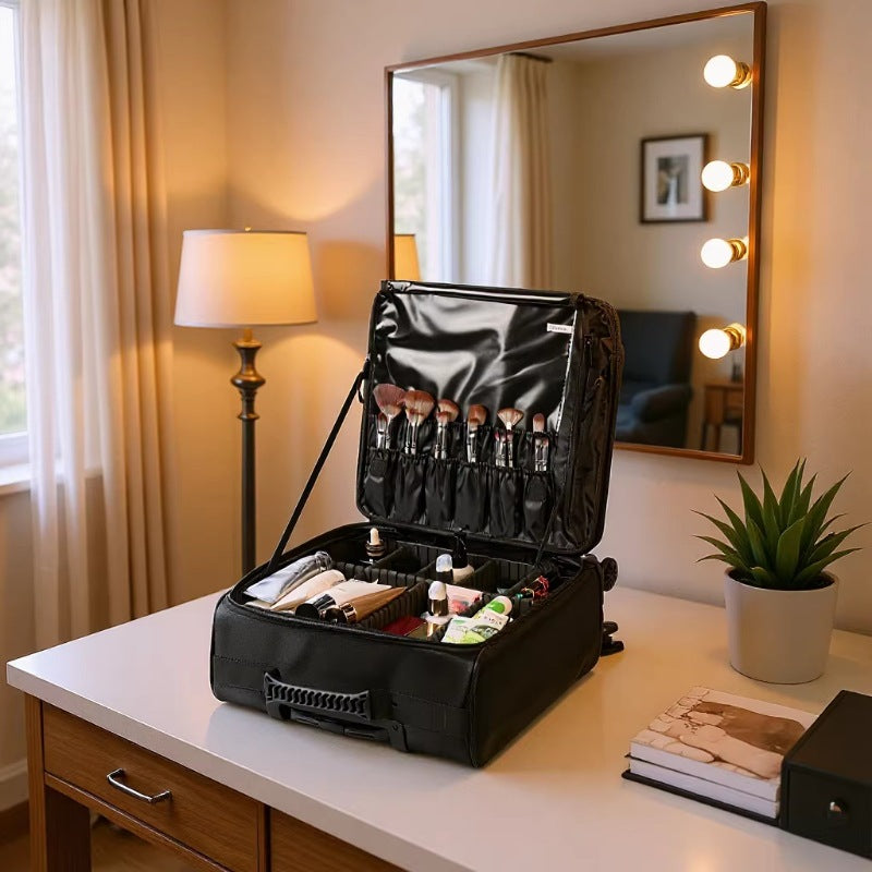 With Wheels Large Capacity Good-looking Nail Beauty Cosmetic Bags