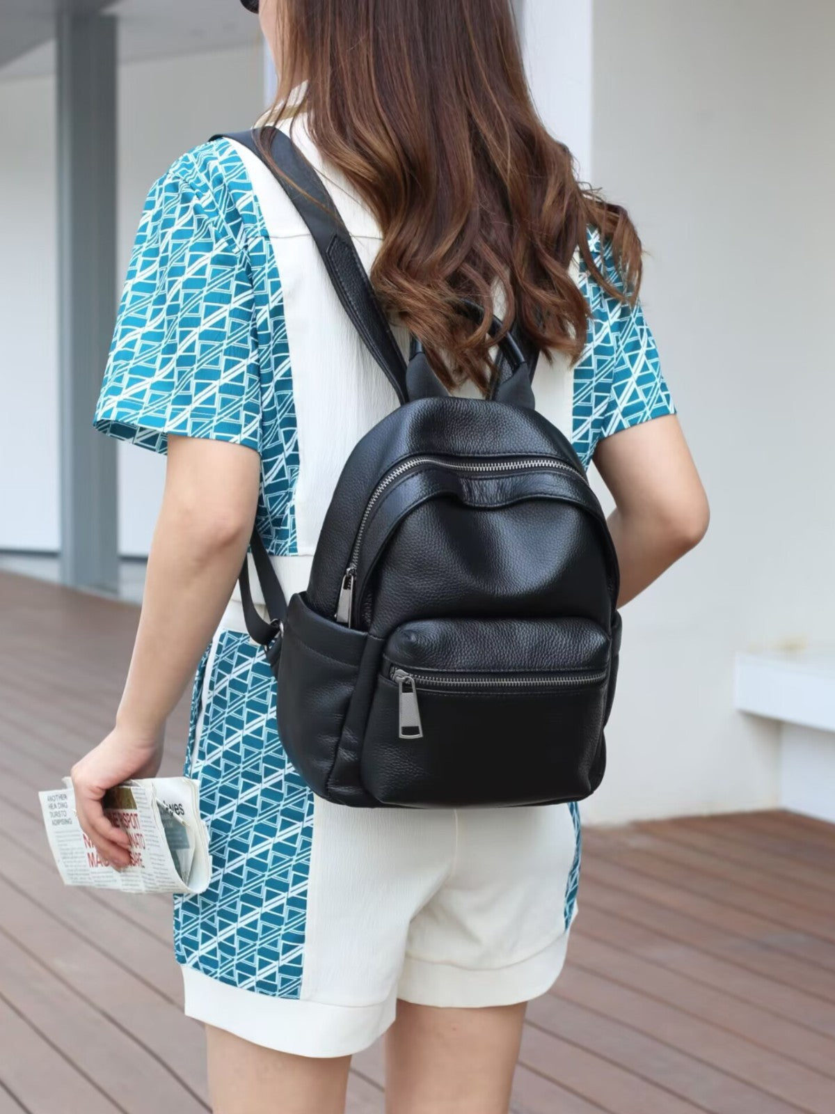 Women's For Commute Minimalist Lightweight Fashion Soft Leather Leisure Moms Bags