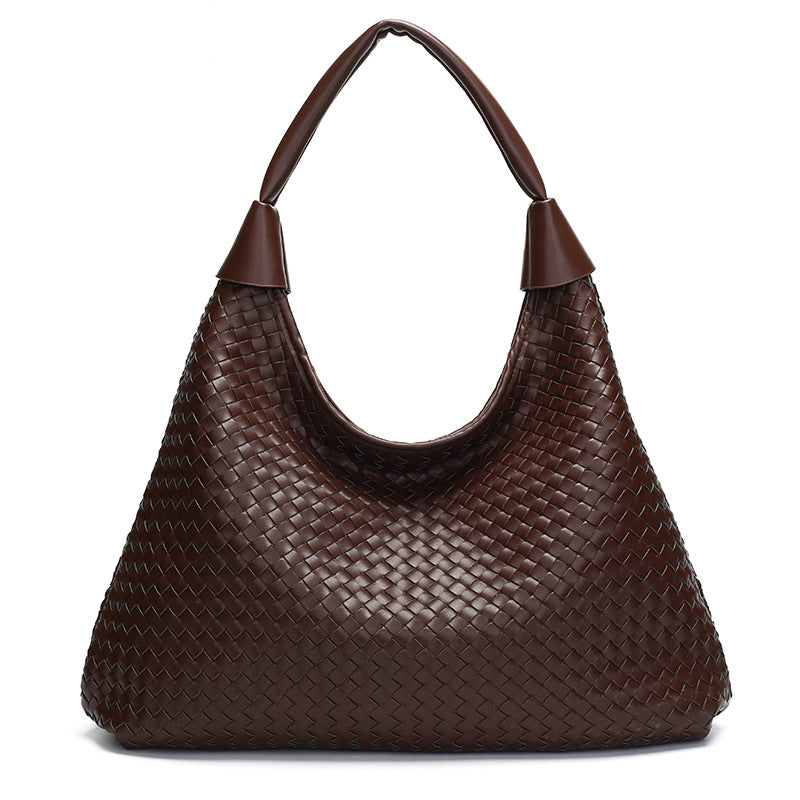 Women's Woven Pattern Fashion Simple Style Large Bags