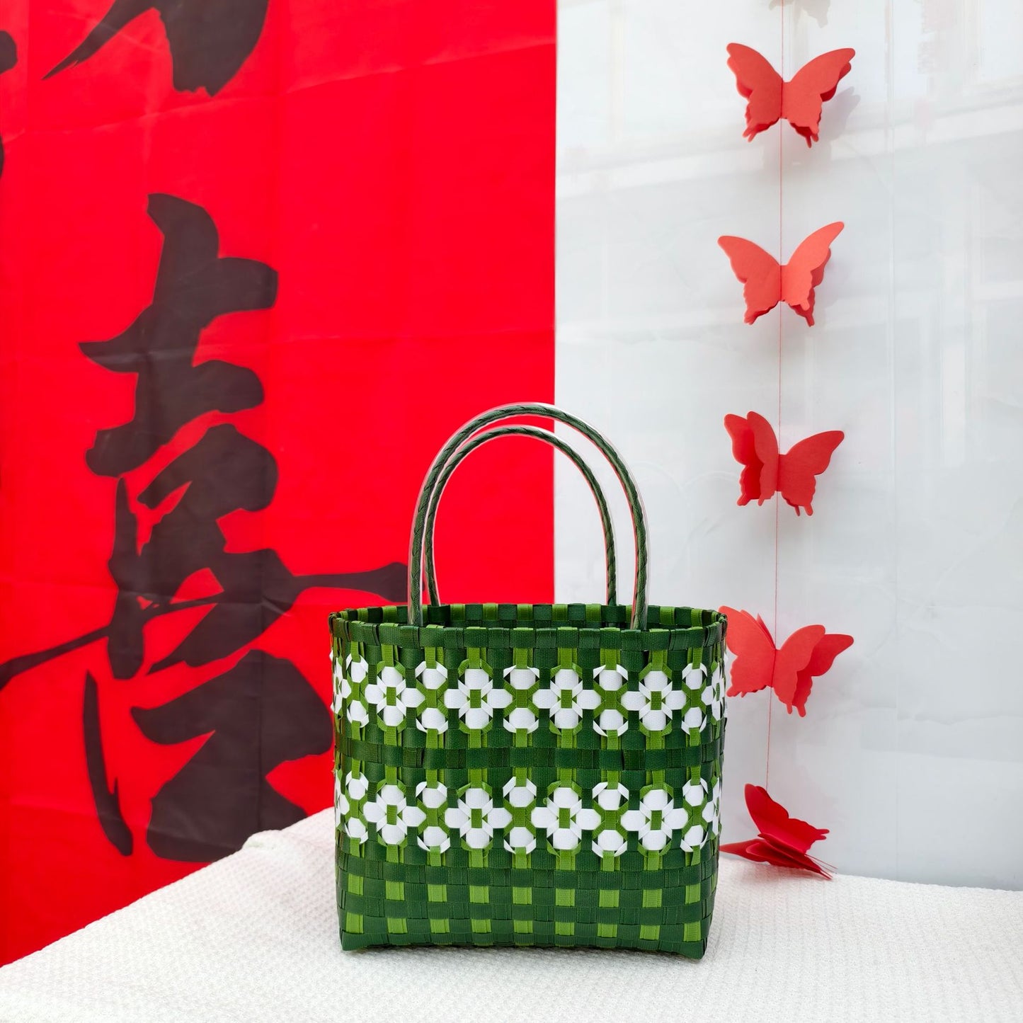 Women's Vegetable Basket Super Popular Colorful Large Capacity Woven Window Women's Handbag