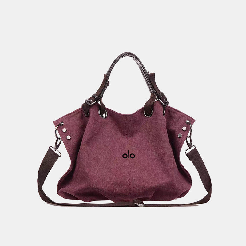 Trendy Large Capacity Totes Canvas Commuter Women's Shoulder Bag