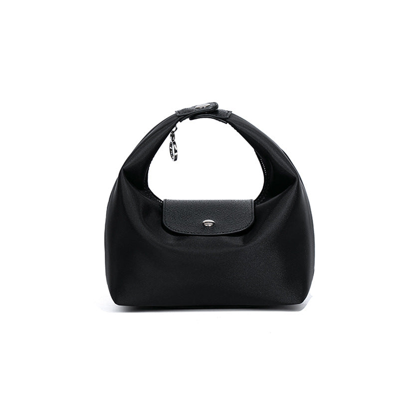 French Style Nylon Hand Carrying Lunch Box Waterproof Scratch Resistant Women's Handbag