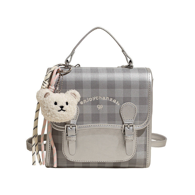 Trendy Women's Niche Checked Fashion Commuter Women's Backpack