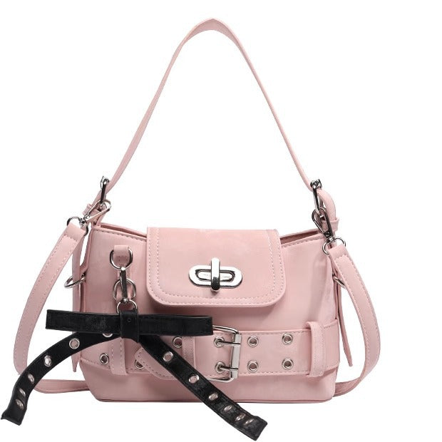 Design Bowknot Underarm Fashion Hot Motorcycle Women's Messenger Bag