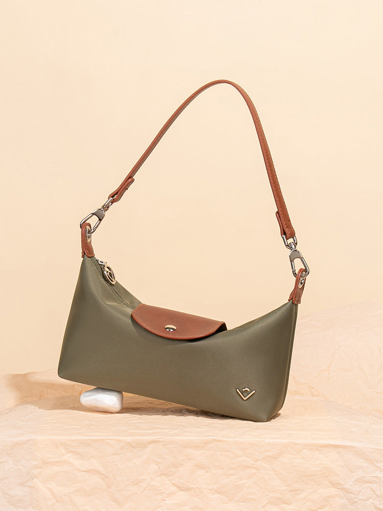 Women's Nylon Oxford Cloth Dumpling Making Fashion Simple Baguette Underarm Women's Shoulder Bag