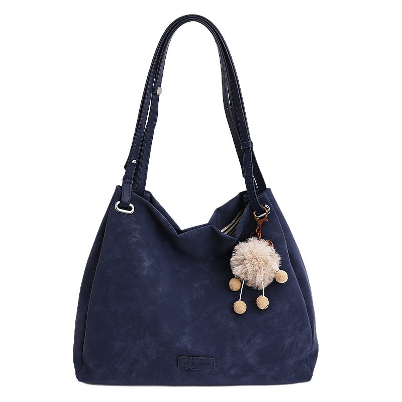 Women's Retro Large Capacity For Versatile Frosted Tote Bags