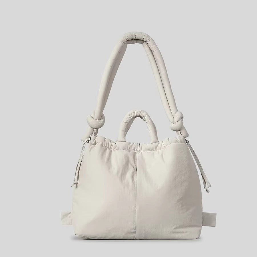 Women's Good Quality Nylon Cloth Drawstring Large Capacity Tote Bag