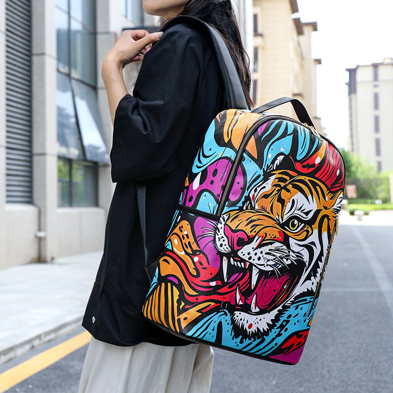 Cartoon Fashion Printing Large Capacity Anime Leisure Backpack