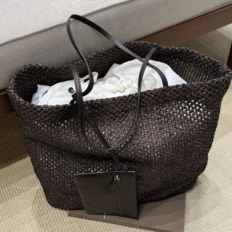 Women's Woven One Retro Fashion Large Capacity Bags