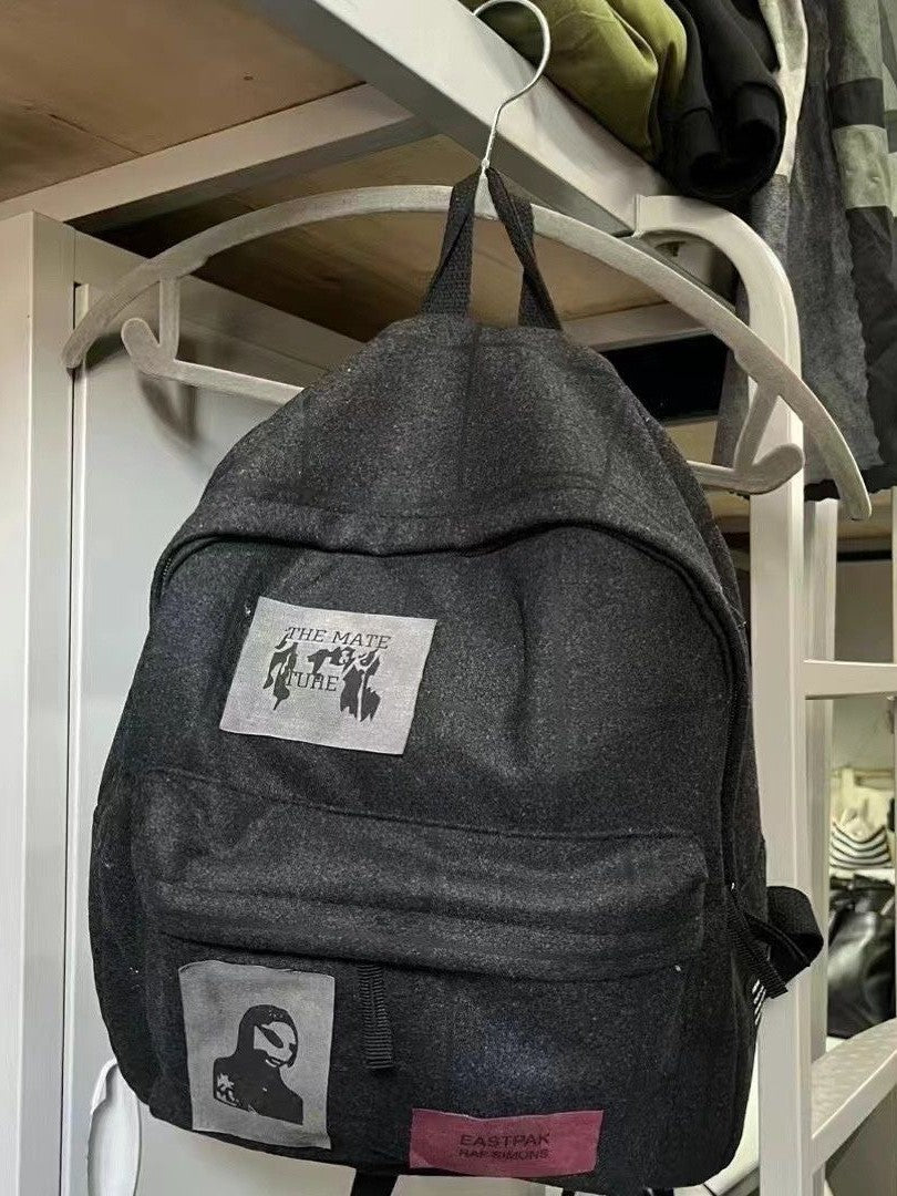 Pretty Crab Single Woolen Wool Patch Women's Backpack