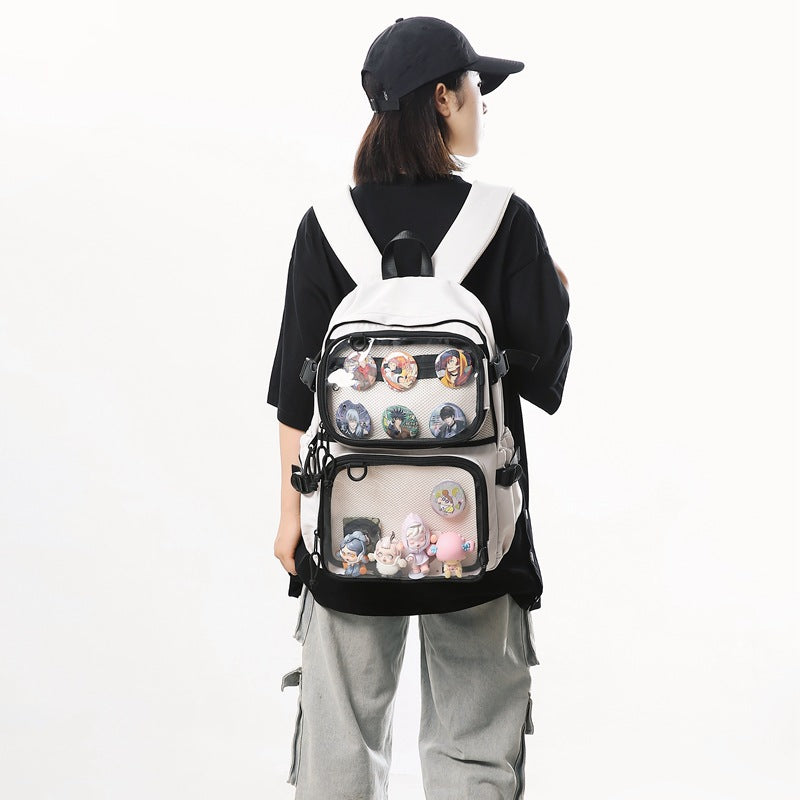 Cartoon Two-dimensional Two-piece Detachable Pocket Large Bags