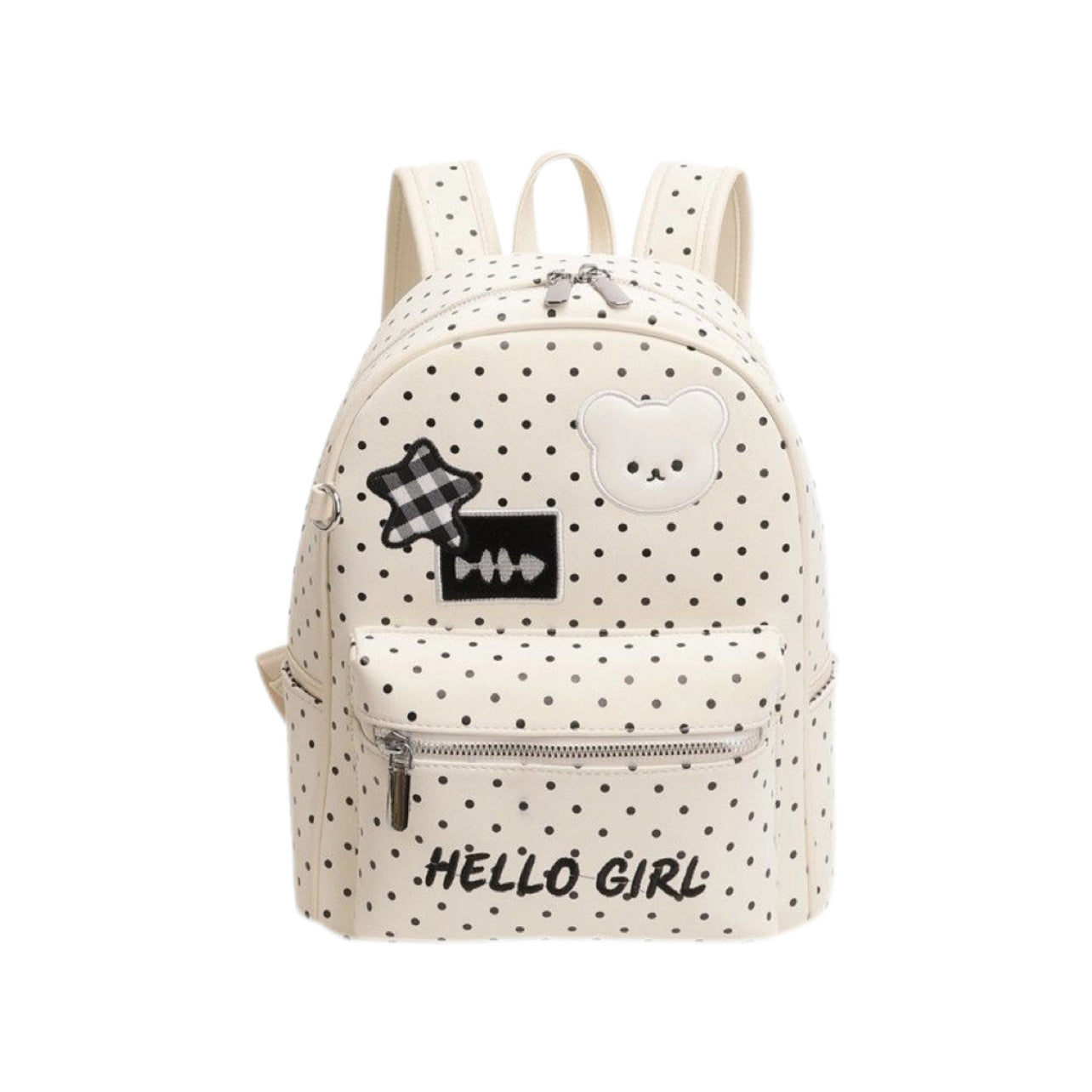 Female Stylish Good Texture Cute Polka Leisure Backpack