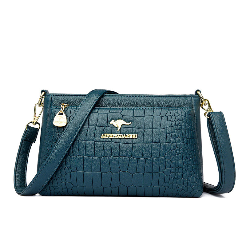 Embossed Large Capacity Underarm Multipurpose Portable Women's Messenger Bag