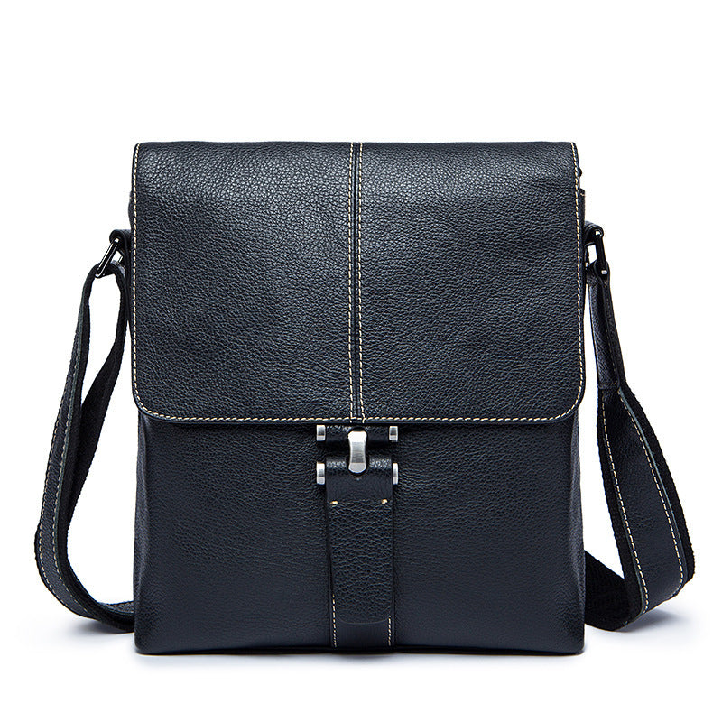 Trendy Men's Leather Business High-grade Cowhide Men's Messenger Bag