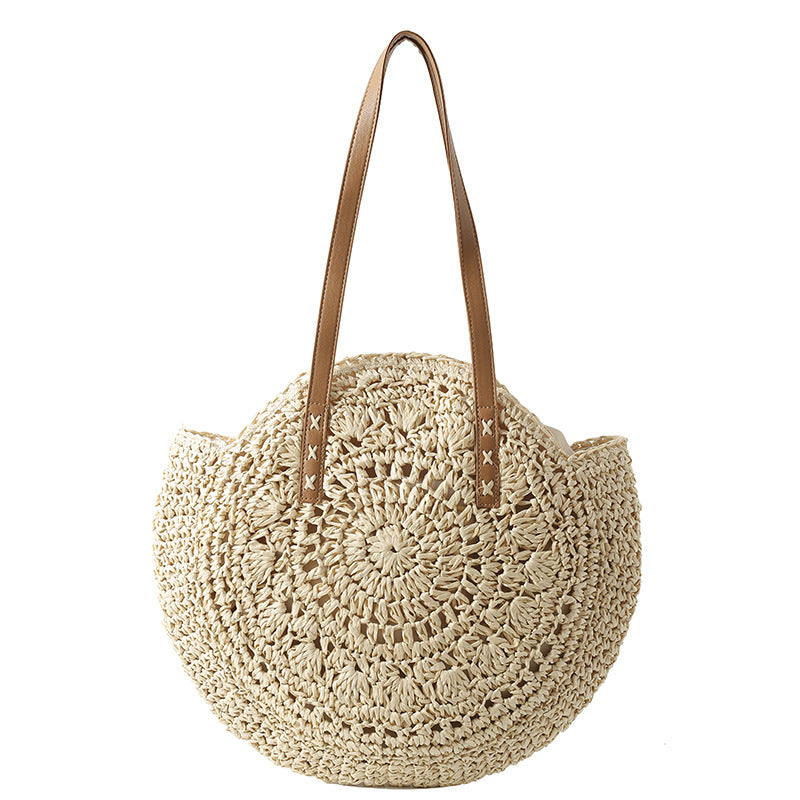Woven Seaside Vacation Beach Large Capacity Women's Shoulder Bag