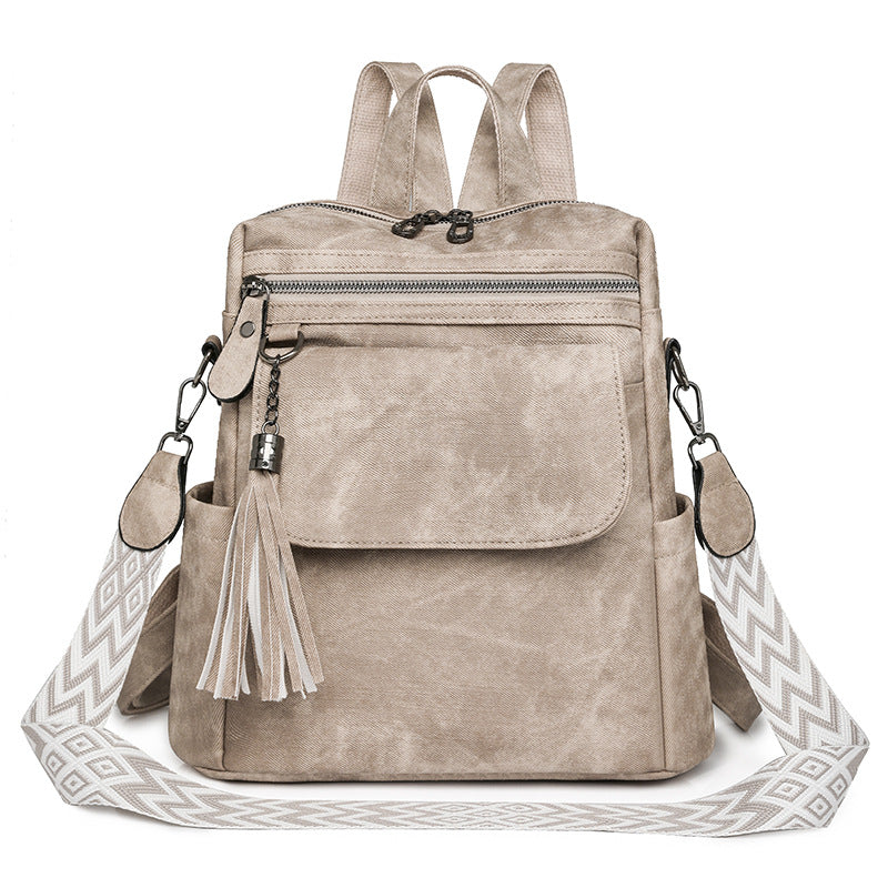 Women's Spring Fashion Retro Large Capacity Women's Backpack