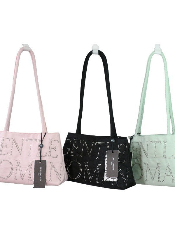 Women's Deerskin Veet Rhinestone Vegetable Basket Texture Bags
