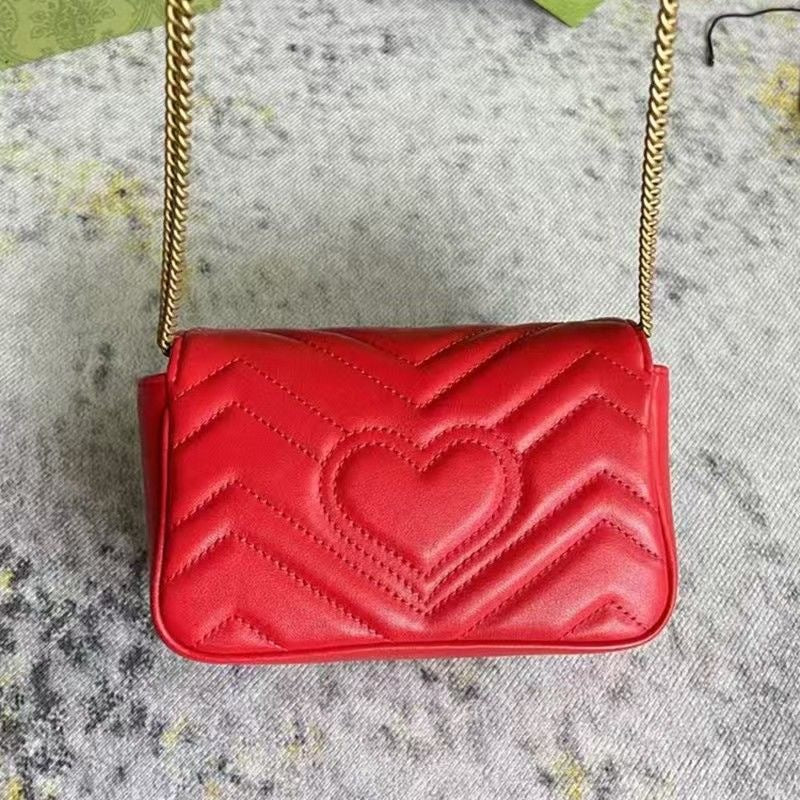 Women's Genuine Leather Chain High-grade Fashion Diamond Women's Shoulder Bag