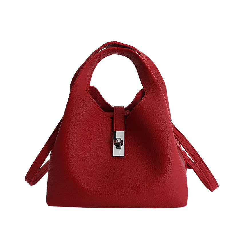 Women's Lychee Pattern For Retro Simple Fashion Bags