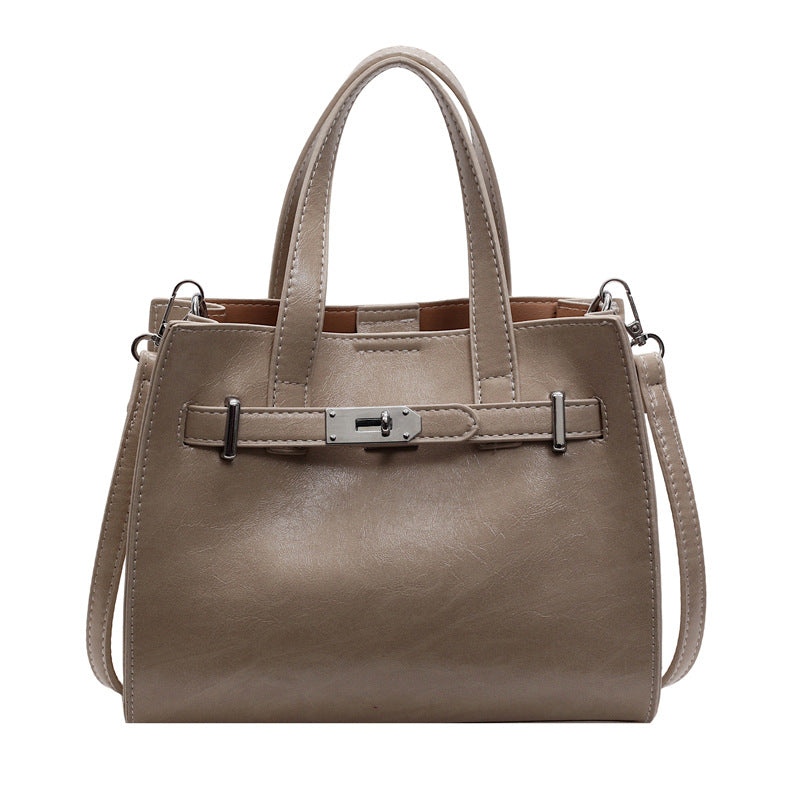 Women's Korean Style Simple Fashion Portable Kelly Bags