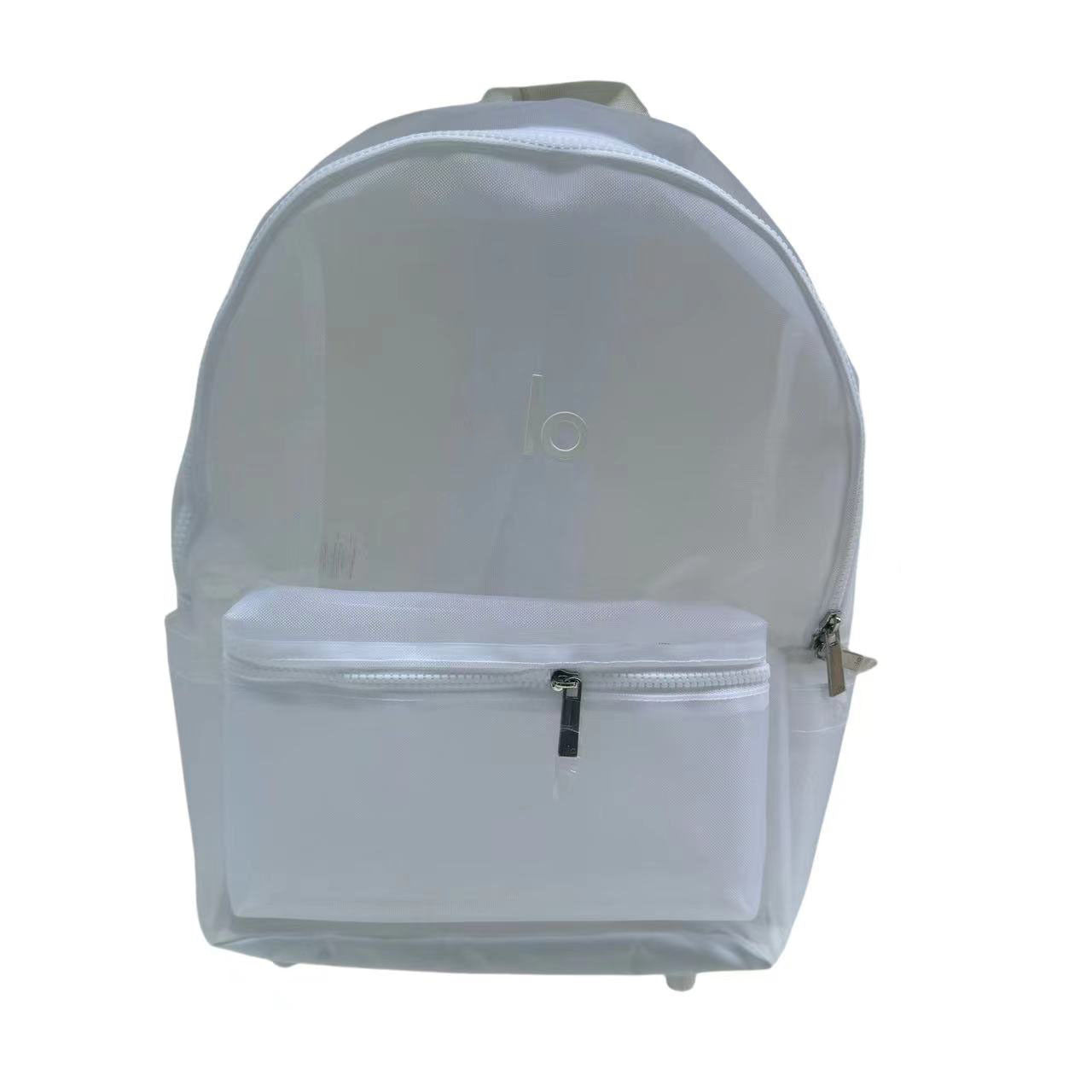 Tong Series Transparent Yoga Fitness Mesh Leisure Backpack