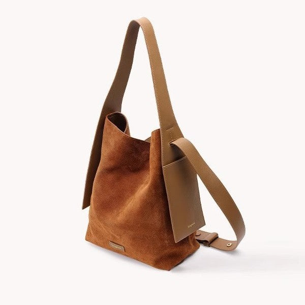 Comfortable Durable Classic Loose Suede Commuter Shoulder Bags
