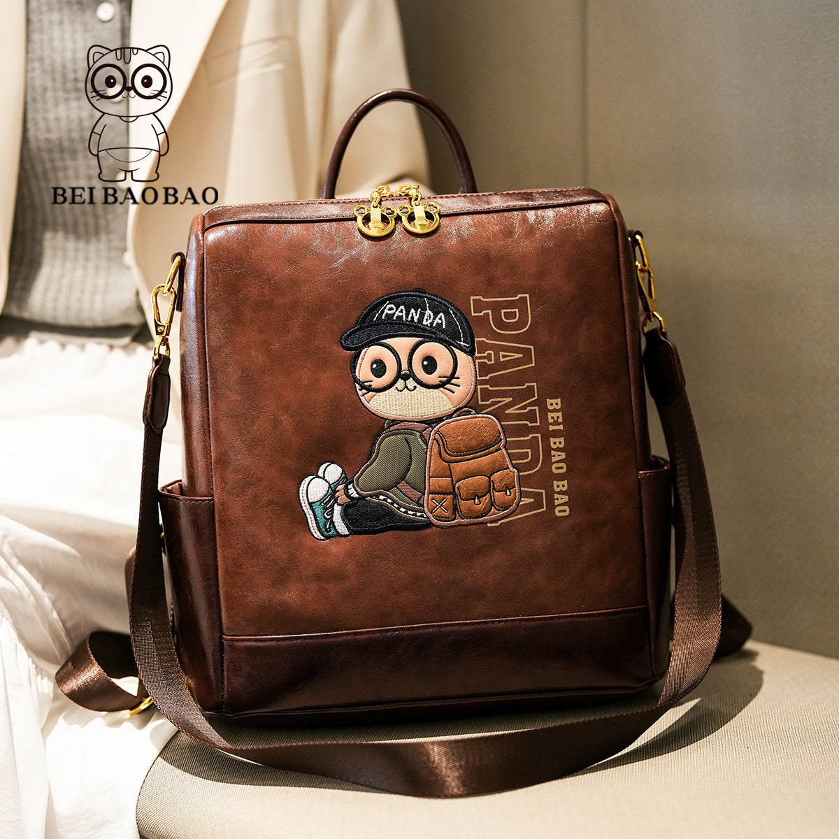 Women's Source Large Capacity Cartoon Cute Shopping College Backpacks