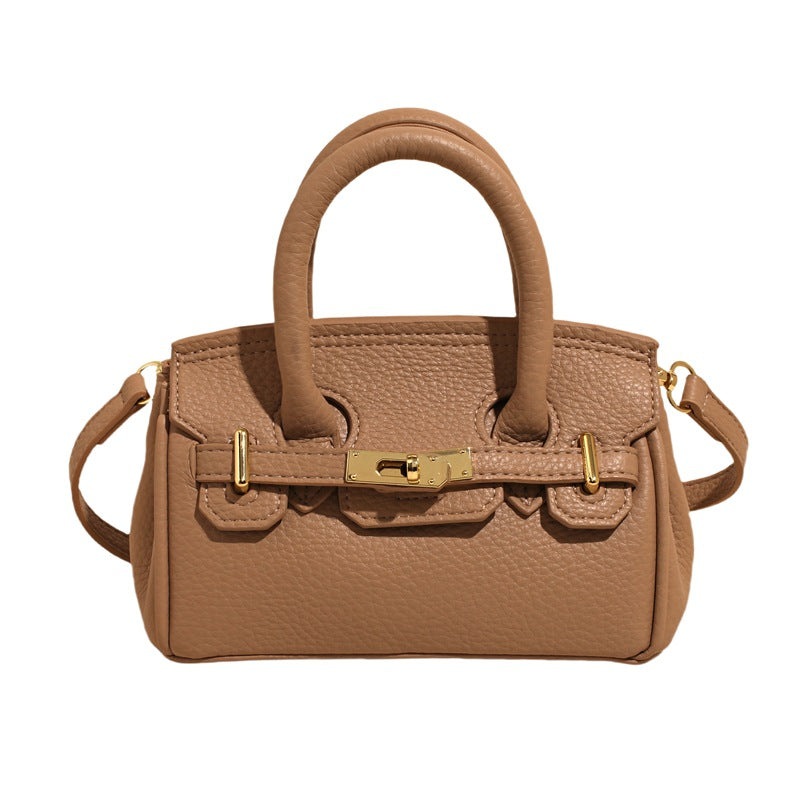 Women's Quality Litchi Pattern Portable Temperament Wild Women's Messenger Bag