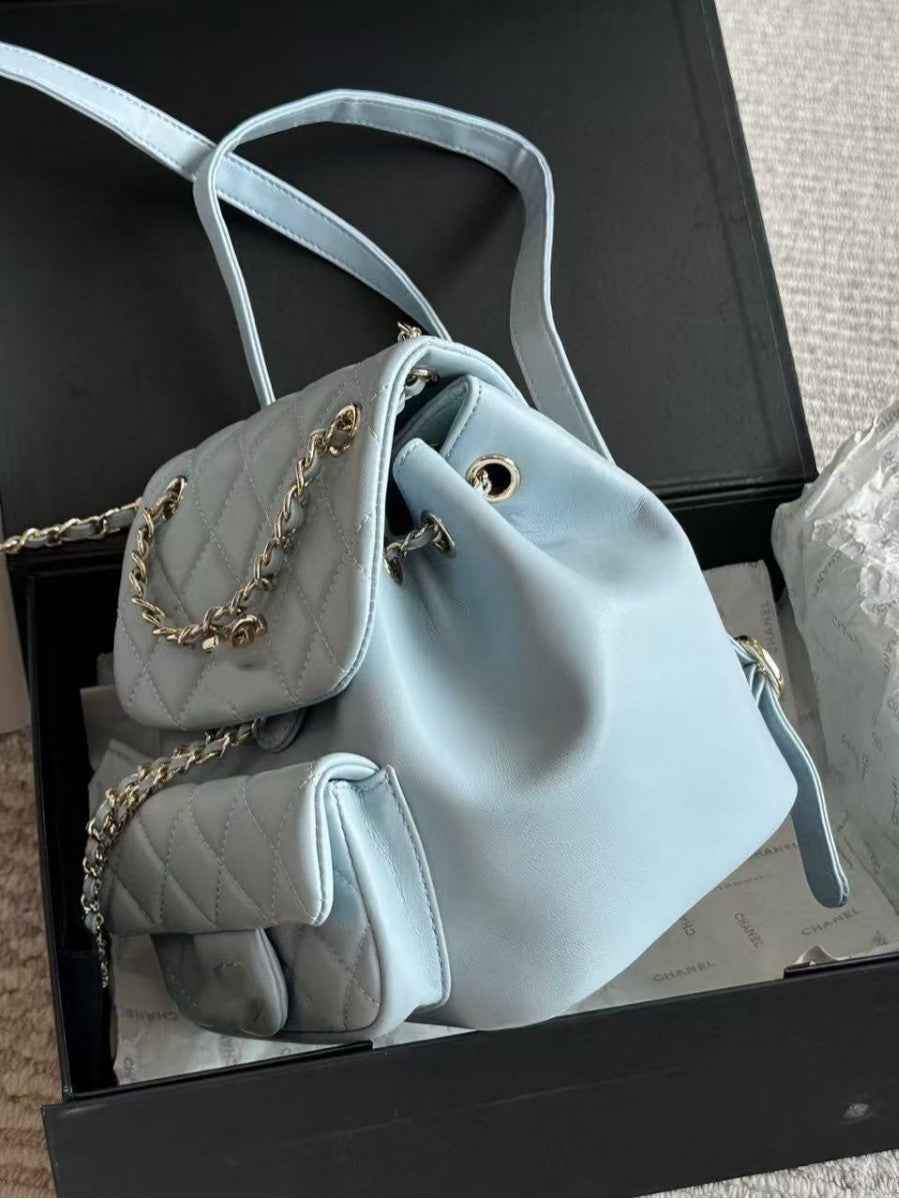 Style High-grade Sheepskin Pattern Fashion One Can Be Portable With Women's Backpack